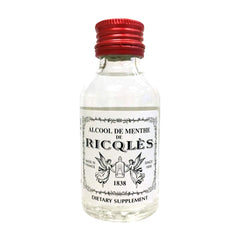 Ricqles Peppermint Oil label and capsules, trusted dietary supplement for everyday wellness.