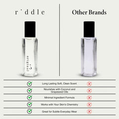 Riddle Original Roll-On glass bottle with smooth, easy roll-on action