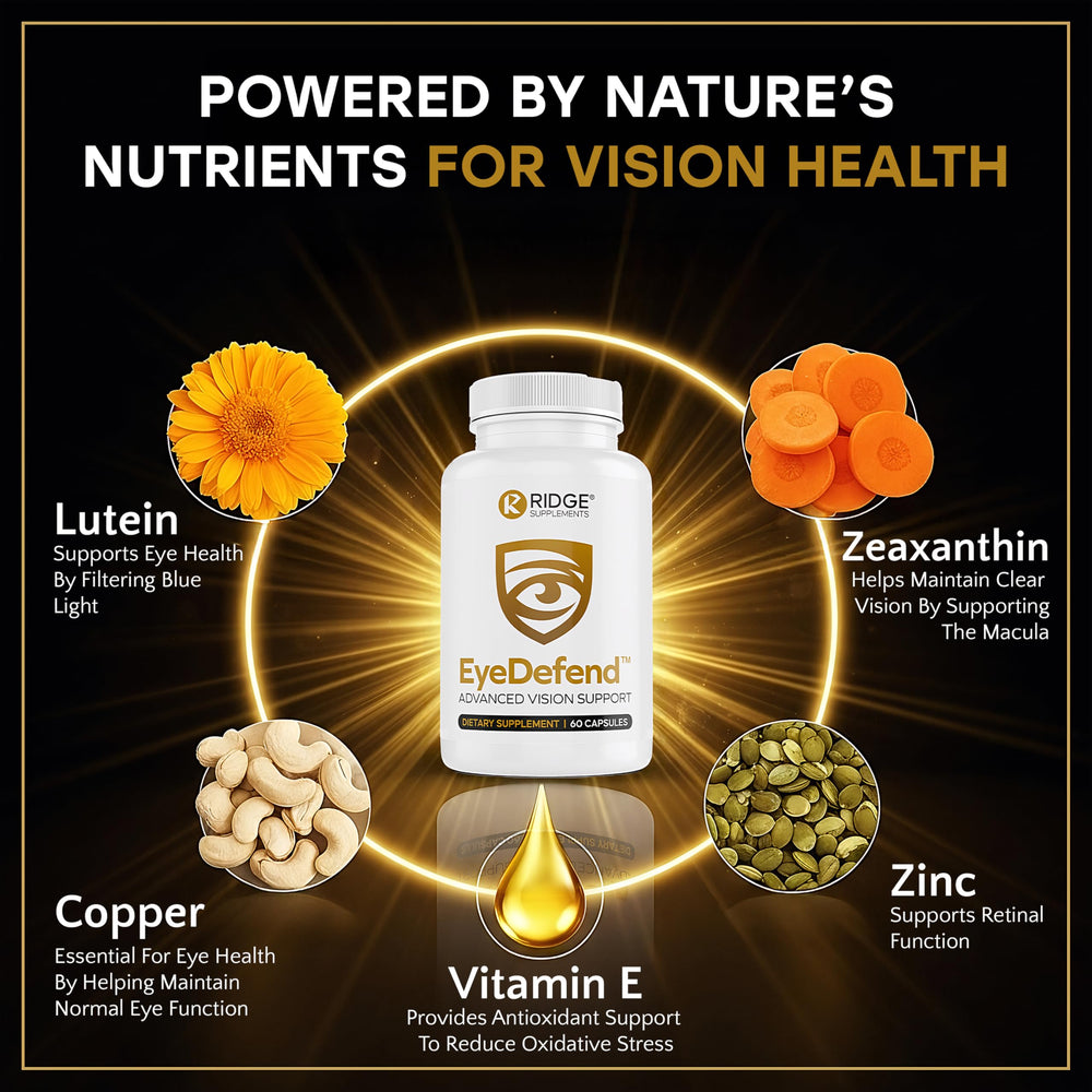 EyeDefend capsules closeup reveals small softgels designed for easy daily use