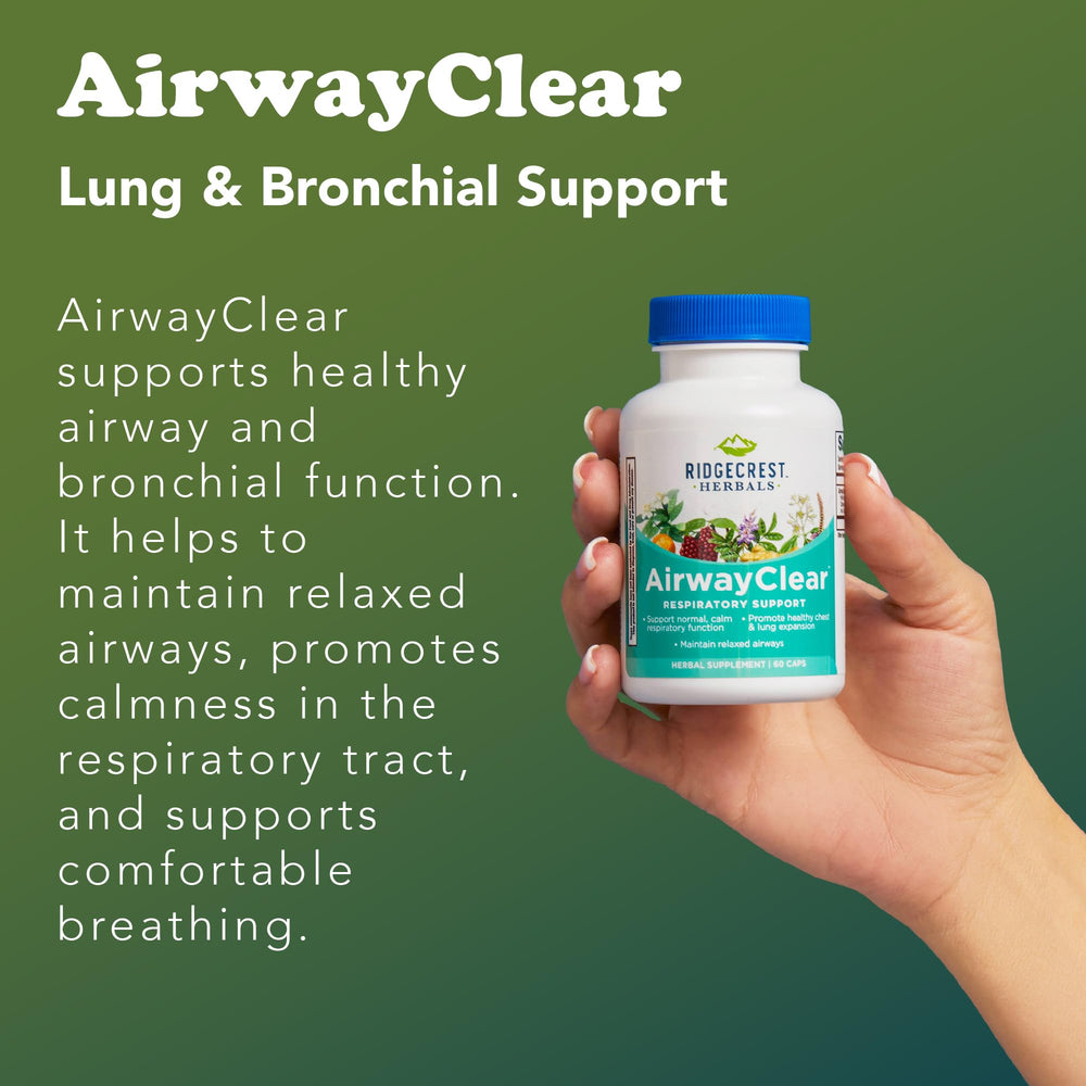 RidgeCrest AirwayClear cozy cup scene with herbal aroma