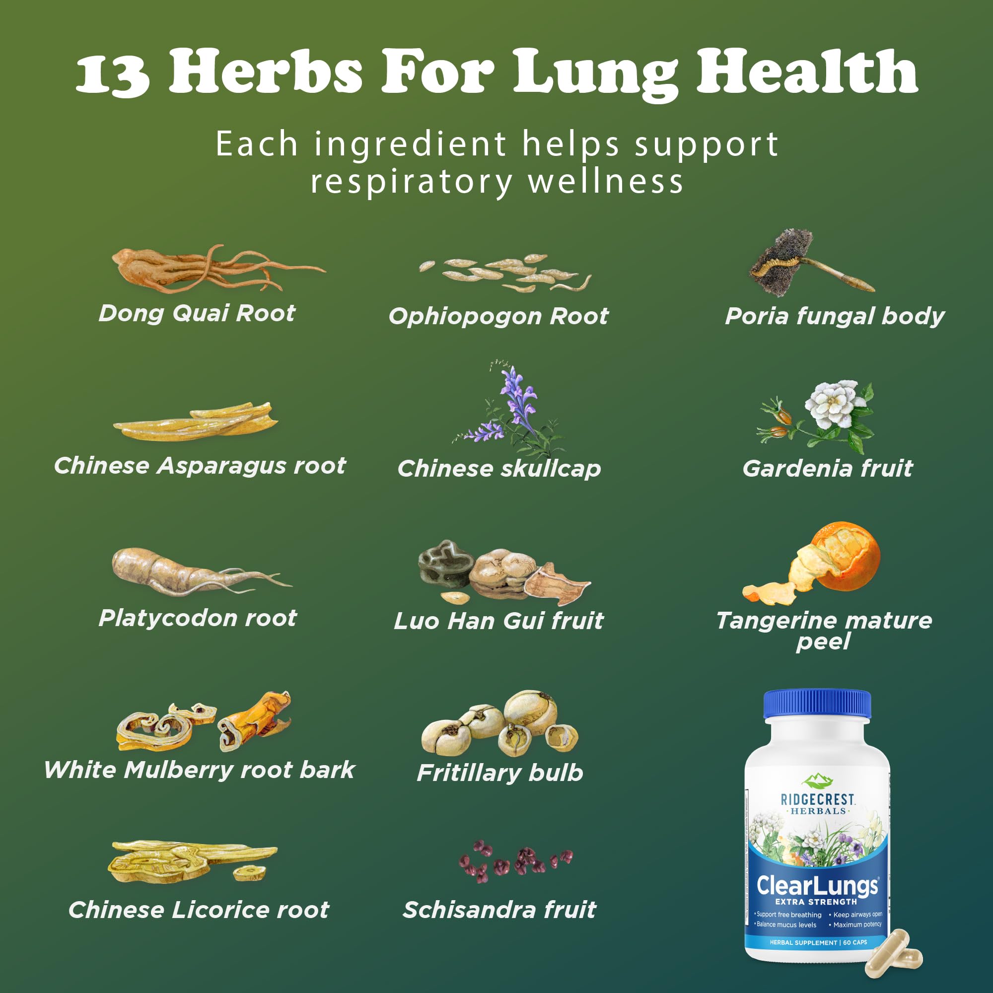 RidgeCrest ClearLungs daily-use scene suggesting routine supplementation.