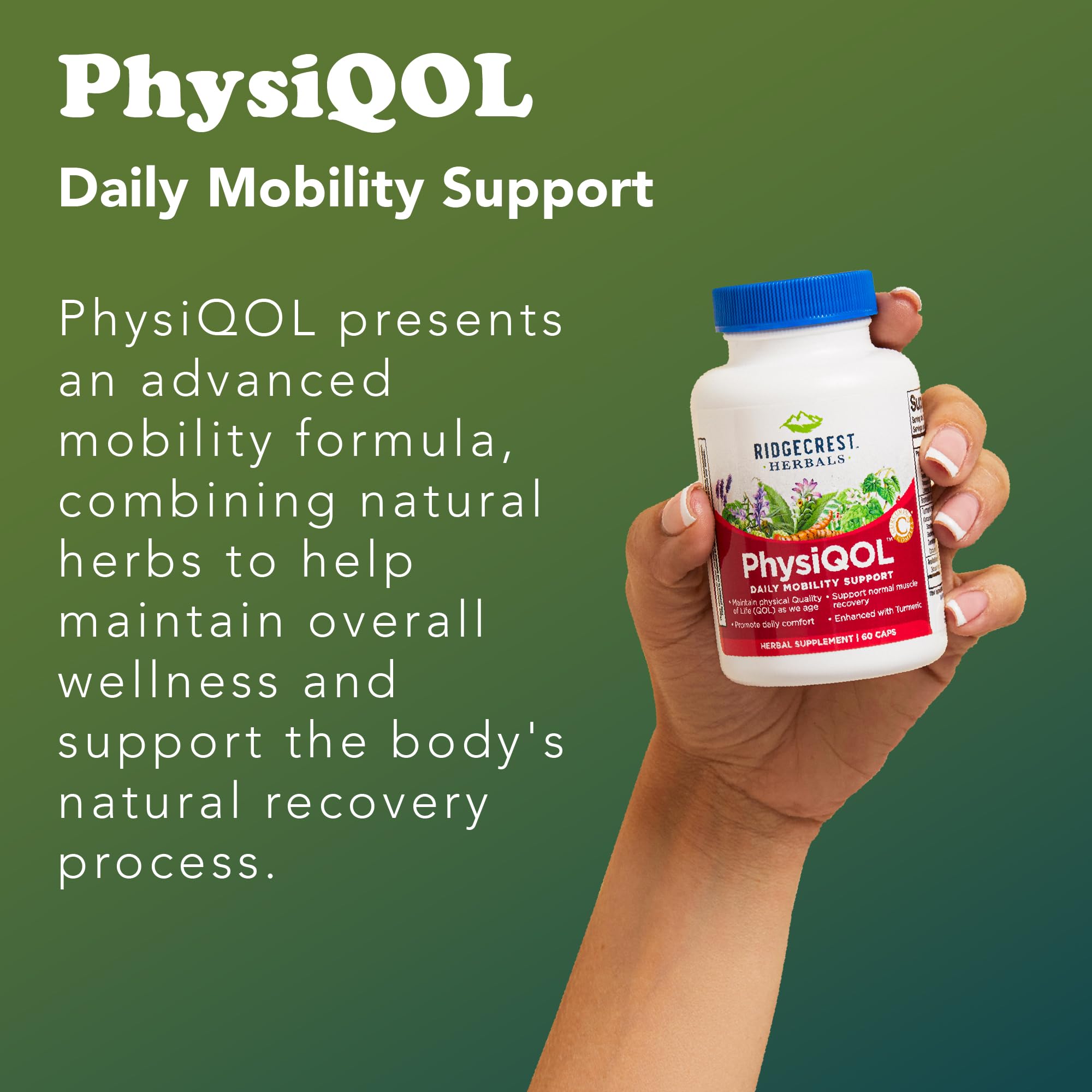 RidgeCrest PhysiQOL on a morning routine setup for daily activity.
