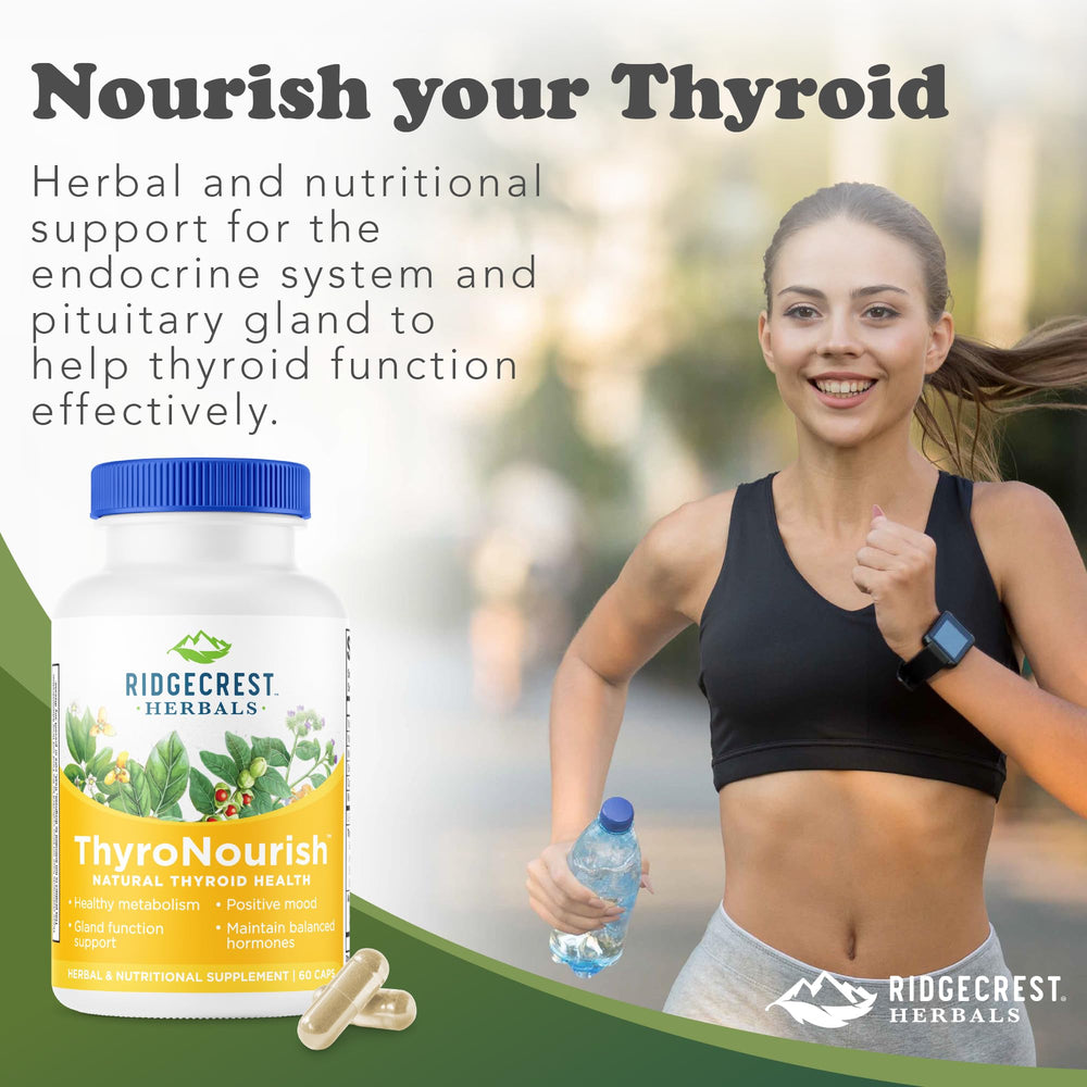 Ridgecrest ThyroNourish dosage spoon for accurate daily servings.