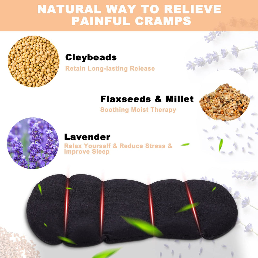 Rienkaco microwave heating pad packaging with lavender scent.