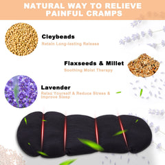 Rienkaco microwave heating pad packaging with lavender scent.