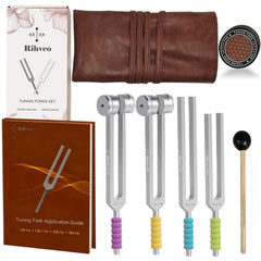 Rihveo 128Hz tuning fork shown for meditation and calm tones