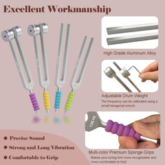 Rihveo 384Hz tuning fork with grip for easy handling