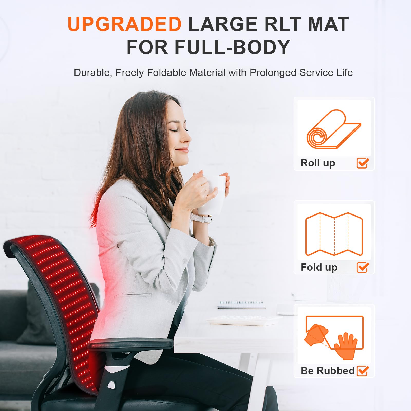 Detachable TPU film on Rikimxin mat for sweat‑proof use