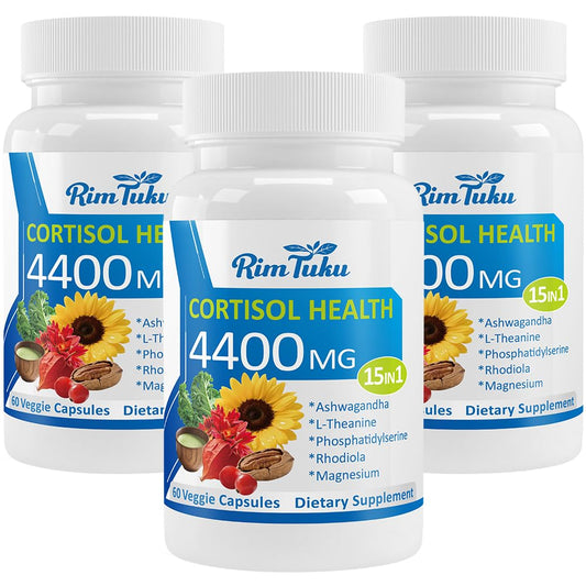 RimTuku Cortisol bottle pour promotes calm and daily stress balance