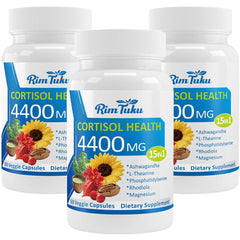 RimTuku Cortisol bottle pour promotes calm and daily stress balance