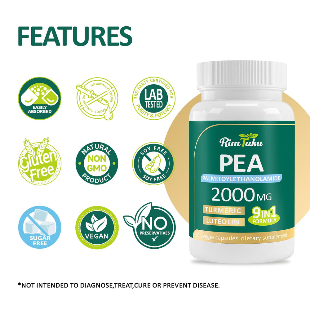 RimTuku ingredient blend image featuring PEA luteolin turmeric and fisetin