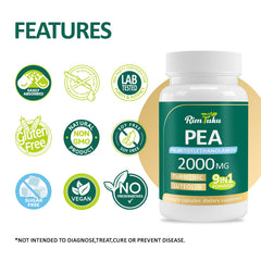 RimTuku ingredient blend image featuring PEA luteolin turmeric and fisetin
