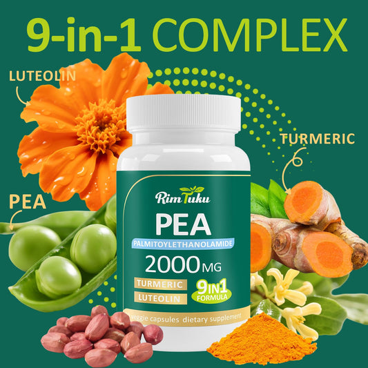 RimTuku liposomal PEA capsules showcase micronized pea for superior bioavailability.