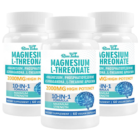 RimTuku Magnesium L-Threonate bottle supports daily brain health and cognitive function