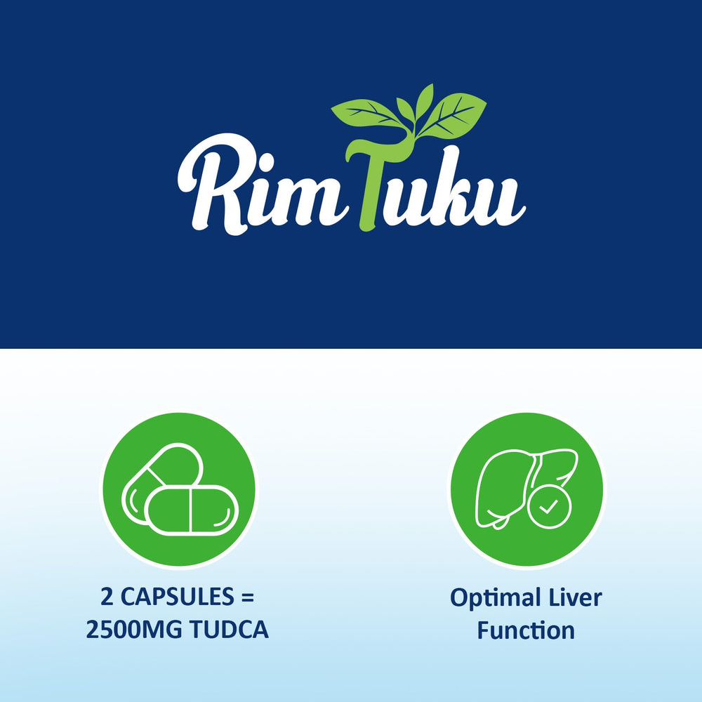 RimTuku TUDCA purity symbol graphic conveys high purity and quality