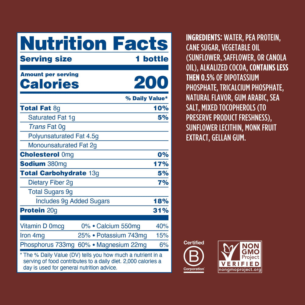 Ripple vanilla shake bottle, smooth plant protein for quick breakfast.