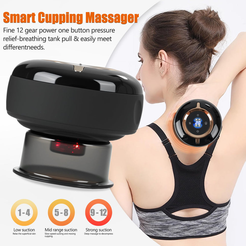RIRC 4-in-1 cupping kit highlights heating and massage functions.