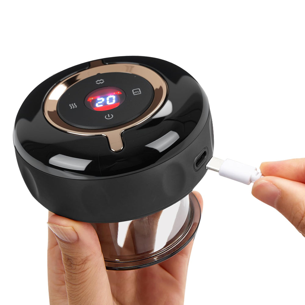 RIRC Smart Cupping Massager front view for on-the-go relief sessions.