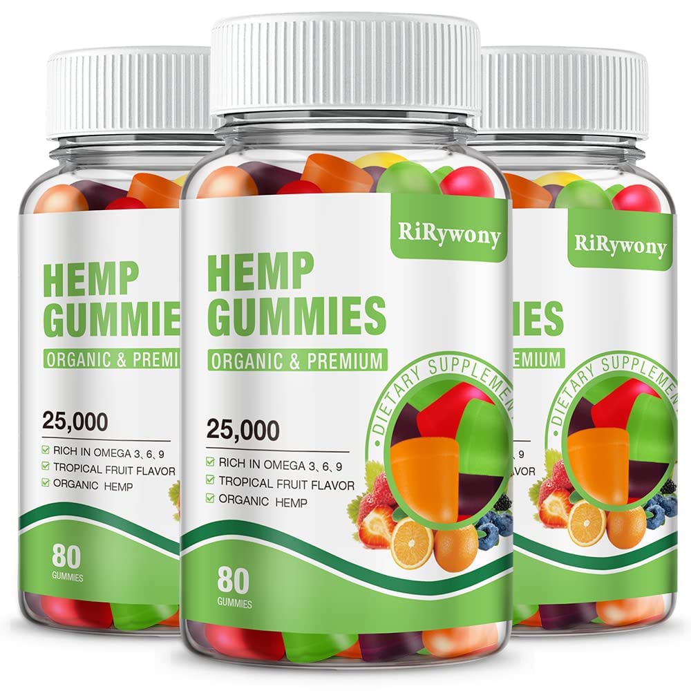 RiRywony Health hemp gummies bottle front view showing product in a calm, wellness-focused scene