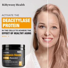 RiRywony Health NAD supplement capsules on a light background