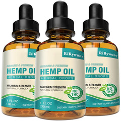 RiRywony Health 3-pack oil drops bottles front view for daily wellness