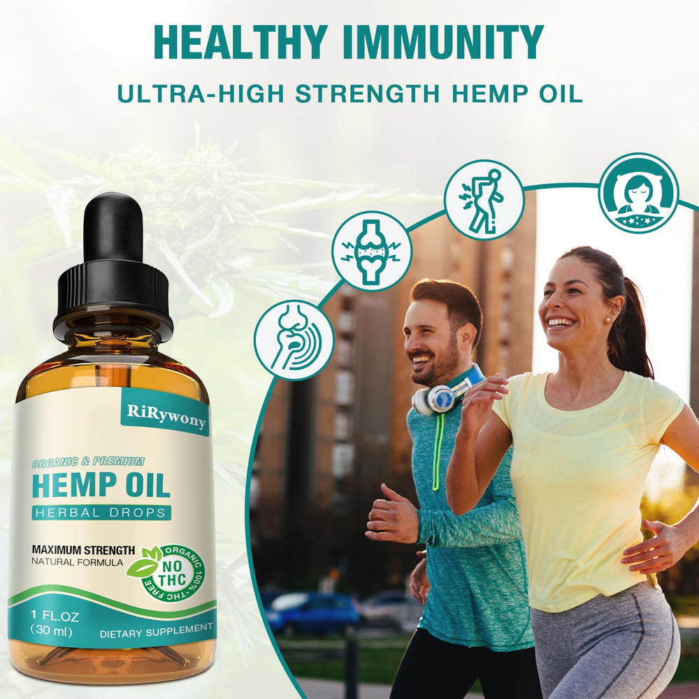 RiRywony Health oil drops dropper close-up shows precise dosing