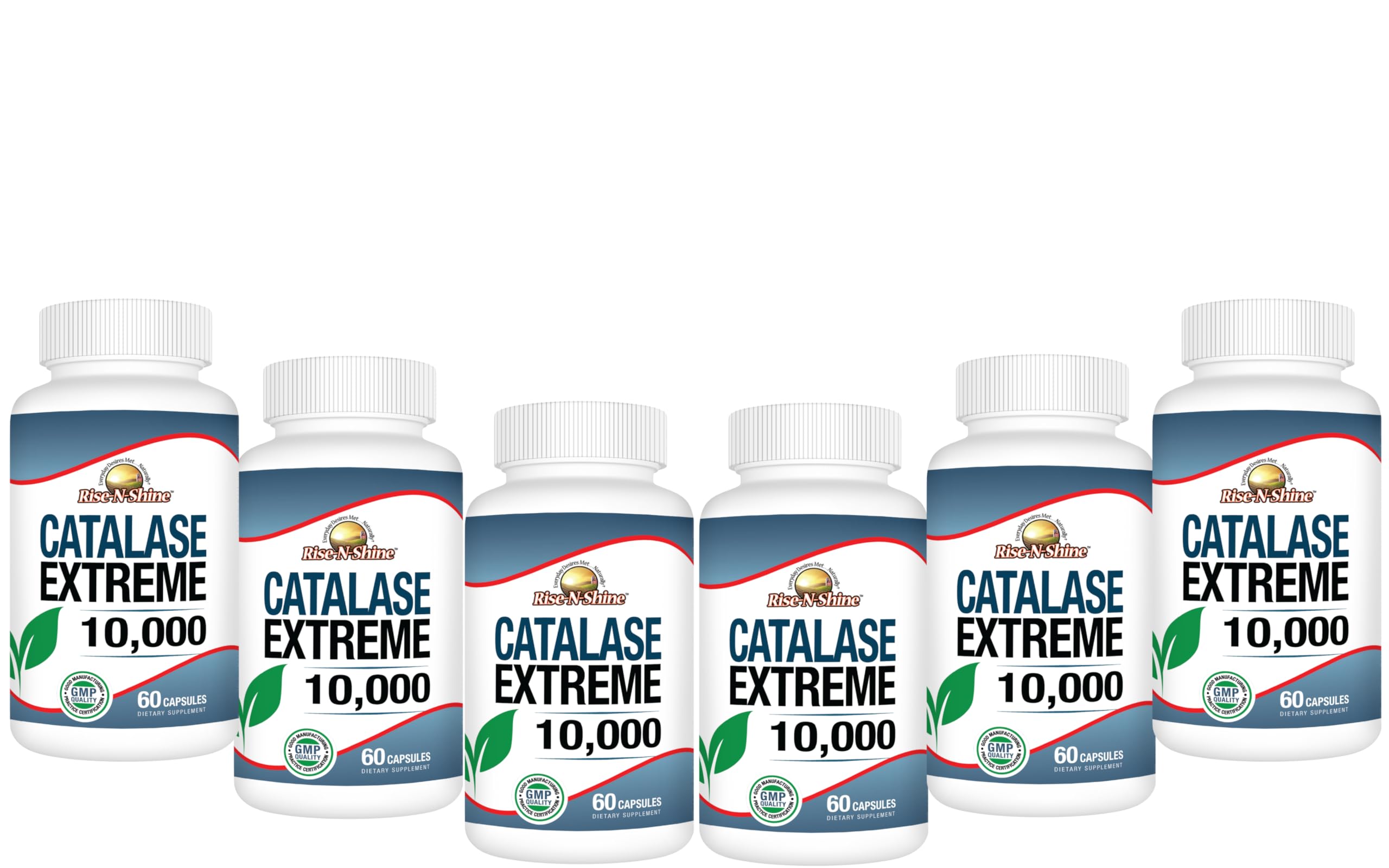 Rise-N-Shine Catalase Extreme ingredients label with Saw Palmetto and Biotin