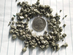 Rise Perspective Pyrite medium chips in art projects for creative grounding.