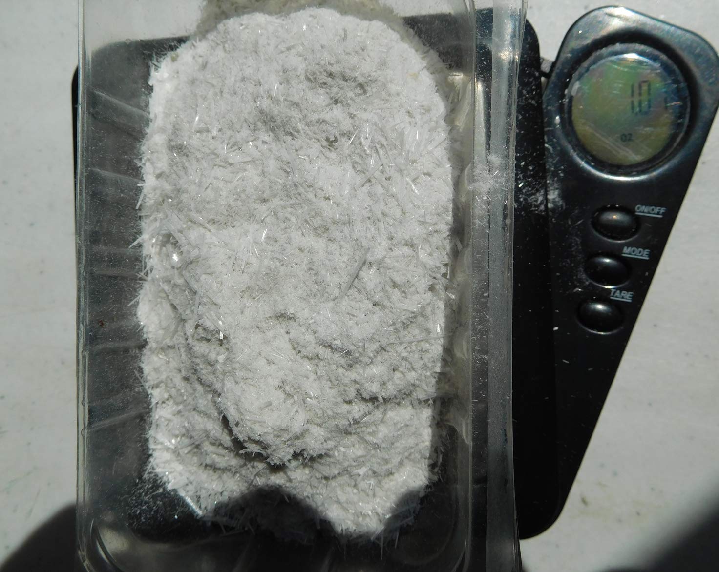 Rise Perspective Selenite Powder ready for tumbling and lapidary projects.