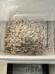 Rise Perspective smoky quartz powder used as art material for creative projects.
