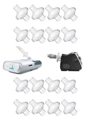 Compatibility view shows rislabo filter fitting 22mm tubing and 25mm elbows for clean airflow.