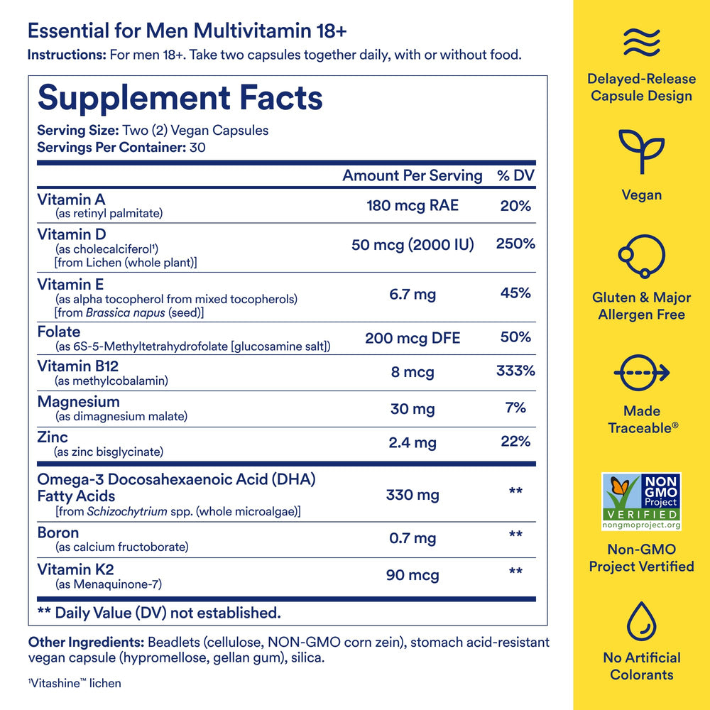 Ritual D3 from sustainably sourced lichen supports a vitamin D supply.