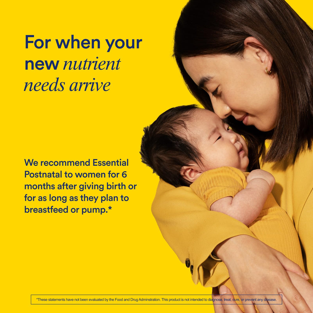 Ritual Essential Postnatal Multivitamin featuring vitamin D3 from lichen for bone support