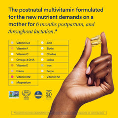 Ritual Postnatal Multivitamin capsules showing nested capsule design