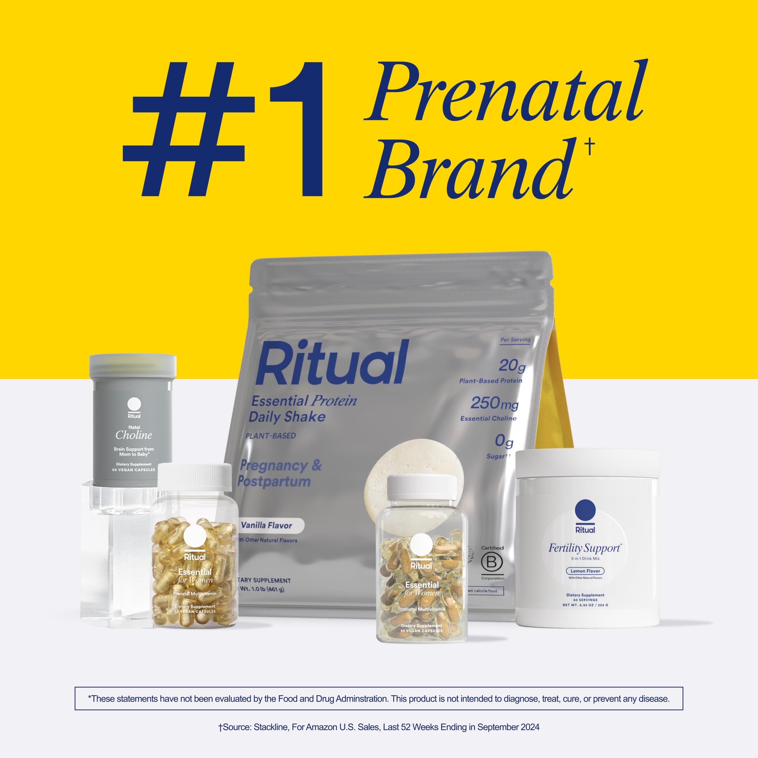 Ritual Fertility Support packaging-label highlights OB/GYN designed formulation.
