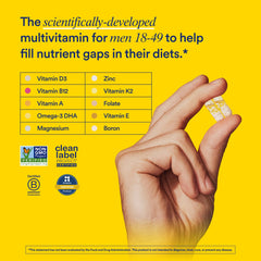 Ritual Multivitamin delayed-release capsule designed for efficient intestinal absorption.