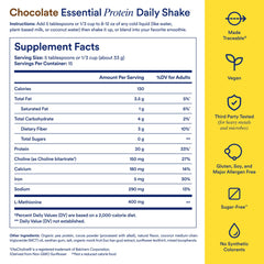 Ritual Pea Protein Powder label highlights ingredients and complete amino acid profile