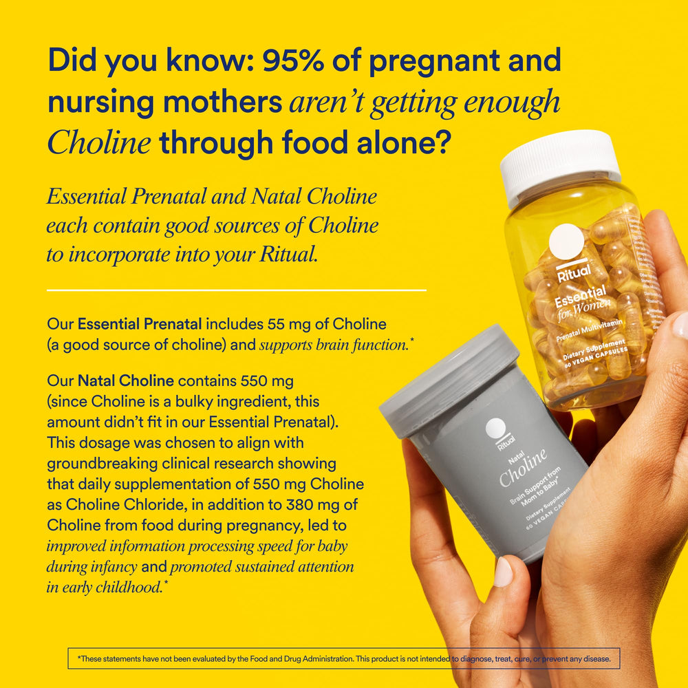 Ritual Prenatal choline from Missouri for brain health support.