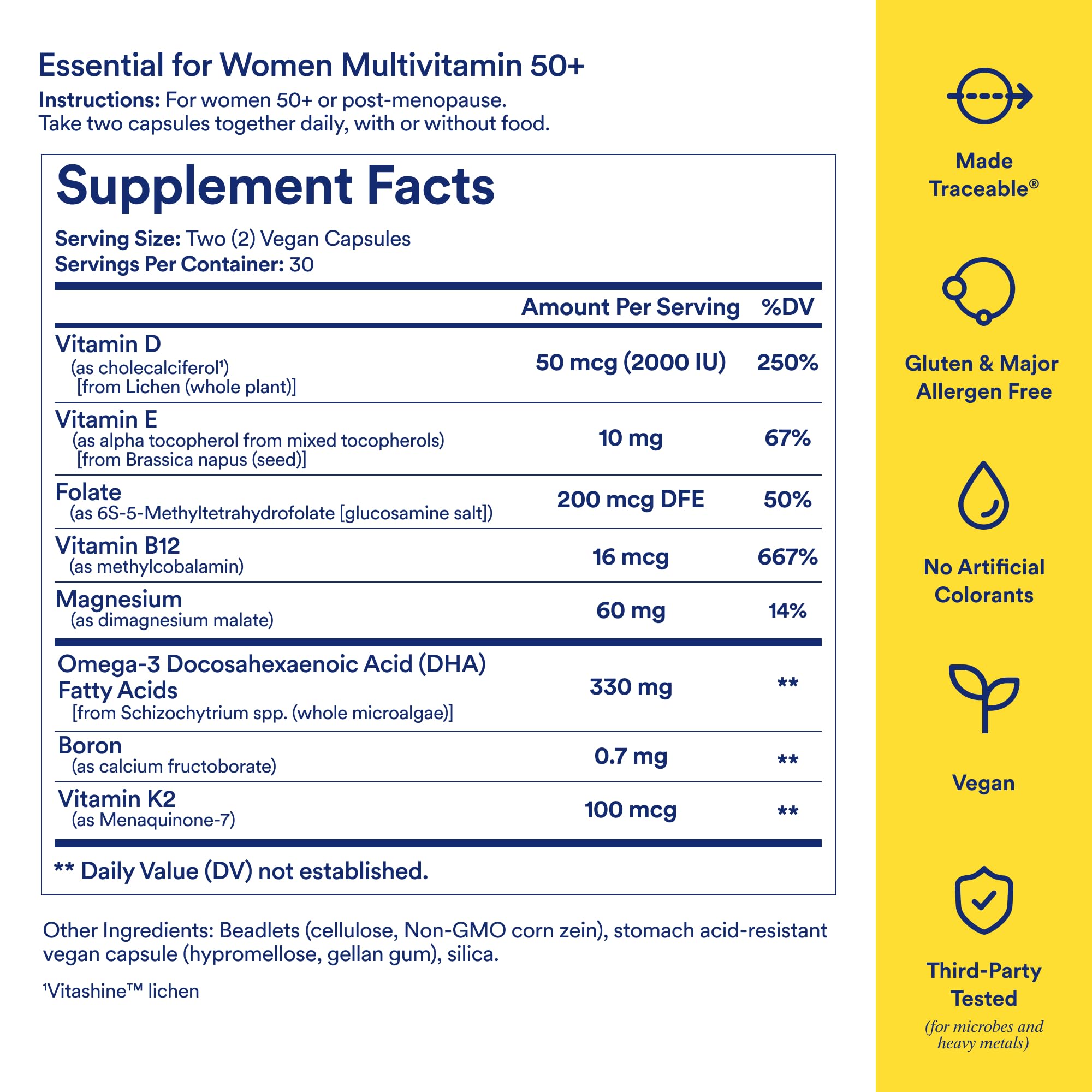 Traceable ingredient sourcing highlighting magnesium and D3 in Ritual.