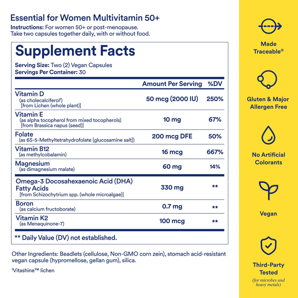 Traceable ingredient sourcing highlighting magnesium and D3 in Ritual.