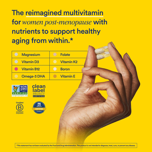 Close-up of Ritual 50+ capsules showing vegan, allergen-free formula.