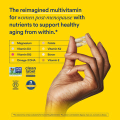 Close-up of Ritual 50+ capsules showing vegan, allergen-free formula.