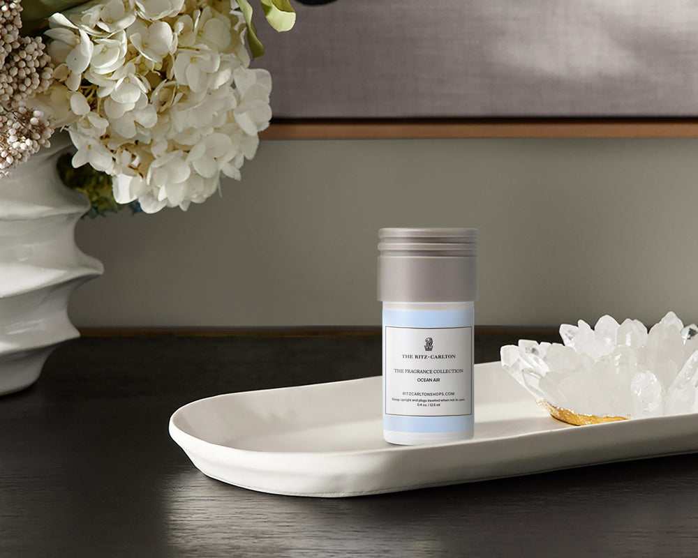 The Ritz-Carlton Lily of the Valley Musk refill provides lasting aroma for intimate rooms.