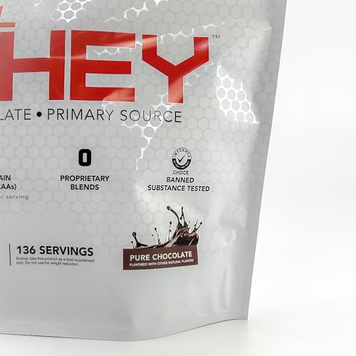 Powder being poured into a glass for quick post-workout shake