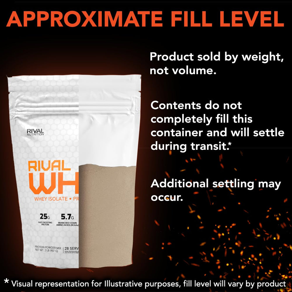 Rival Nutrition Naturally Flavored Whey Salted Caramel 2lb shaker cup enables quick post-workout shakes