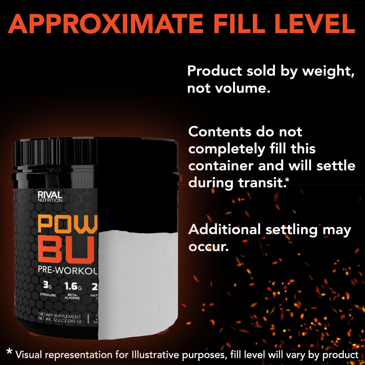 RIVAL NUTRITION Powder Burn Knockout Punch dosing spoon for precise mixing before workouts