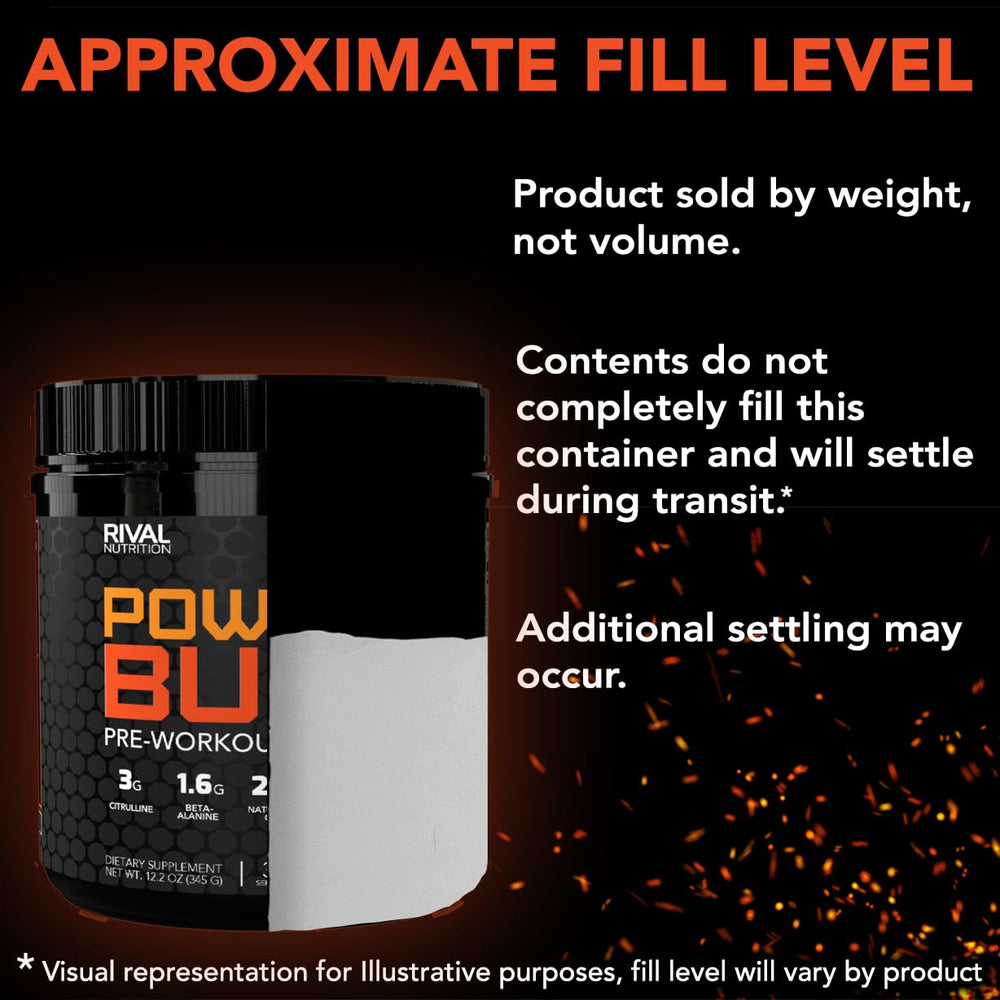 RIVAL NUTRITION Powder Burn Knockout Punch dosing spoon for precise mixing before workouts