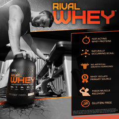 Rival Whey Chocolate Peanut Butter prepared shake for post-workout fueling