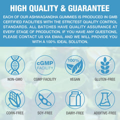 Riyuetian Ashwagandha Gummies L-Theanine for calm focus