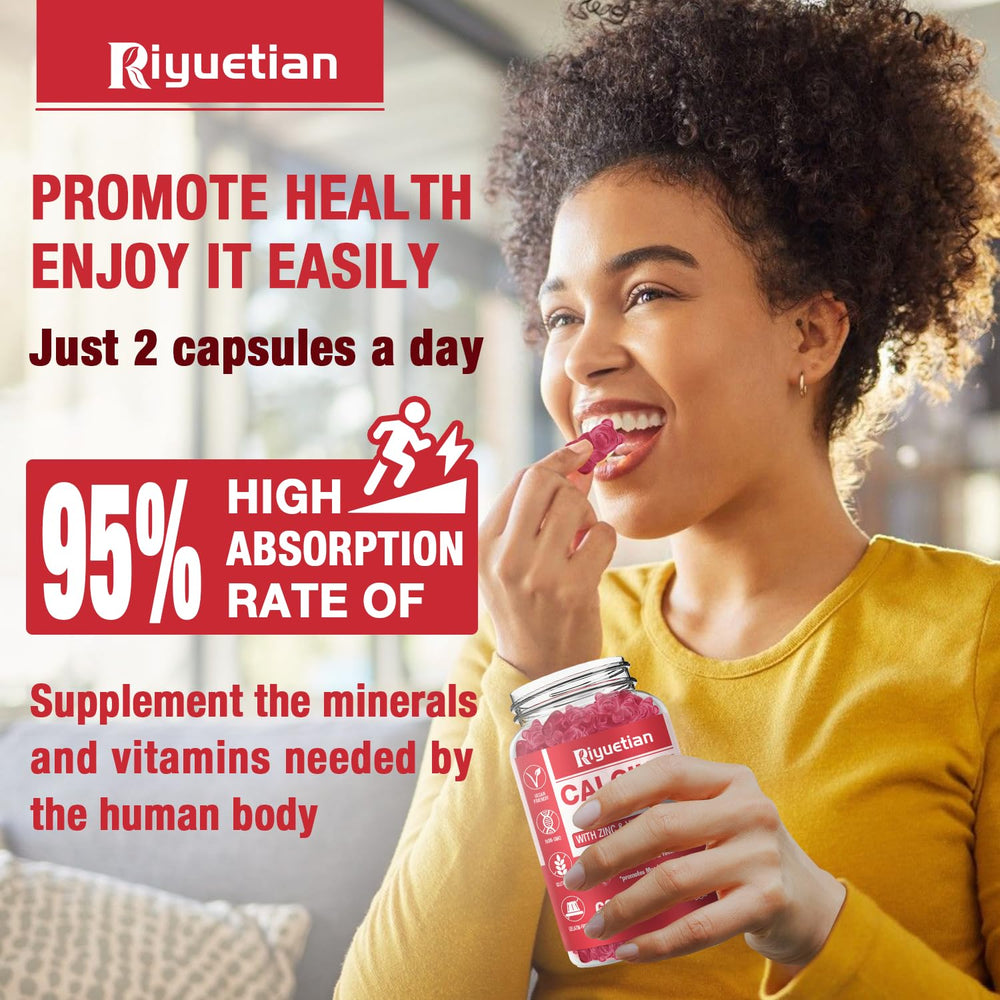 Riyuetian raspberry-flavored gummies highlight delicious, sugar-free daily use.